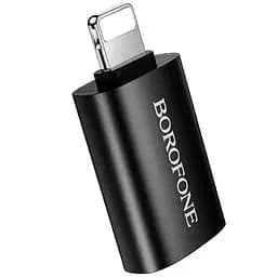 Переходник Borofone BV26 Lightning Male to USB Female USB 2.0 Черный
