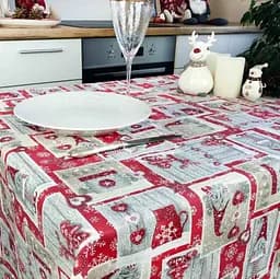 Скатертина Прованс Gnome, 300х136 см, червоний (22924)