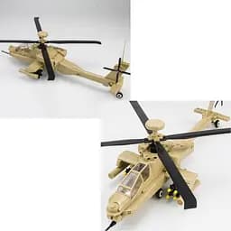 Конструктор вертоліт WANGE AH-64 Apache гелікоптер армії США військова авіація техніка, 259 деталей - мініатюра 4