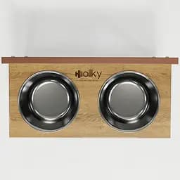Hollky Flex L — регульовані миски на підставці для великих собак (2 × 1.8 л) - мініатюра 6