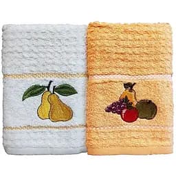 Набір махрових серветок Love You Вишня з вишивкою 60х40 см 2 шт. (60055)