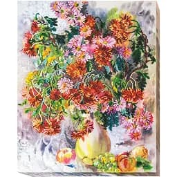 Набір для вишивання бісером Abris Art Хризантеми AB-490 31х38 см