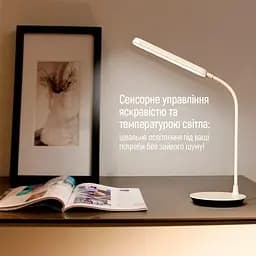 Настільна лампа ColorWay Portable Flexible 360, 1800 мАг 4 Вт (CW-DL12FB-W) - мініатюра 9