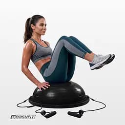 Балансувальна платформа EasyFit BOSU 60 см чорна - мініатюра 6