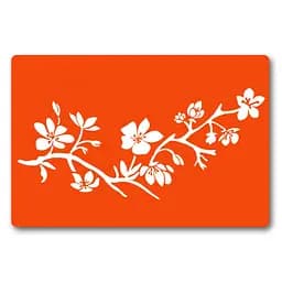 Трафарет для біо-тату Квіти fx094-24*34см, розмір 24х34 см