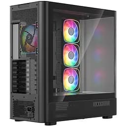 Корпус Modecom VOLCANO AQ500 ARGB MIDI FRONT LCD 6,2”, 4x120 мм fans BLACK без БЖ ATX (MC-A-AQ500-4FA-B) - мініатюра 9