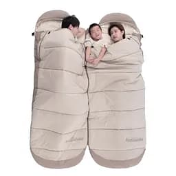 Спальний мішок з капюшоном Naturehike B400 NH21MSD11 бежевий - мініатюра 3