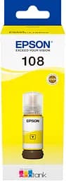Чорнило Epson 108 EcoTank L8050/L18050 yellow (C13T09C44A)