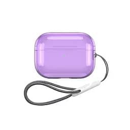 Чохол для навушників Apple AirPods Pro 2 2022, фіолетовий, Air, термополіуретан (TPU), протиударний, захист від подряпин, пилу і ударів, футляр з карабіном для кріплення, точні вирізи для доступу до роз"ємів, ArmorStandart (ARM85335)
