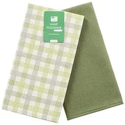 Набор кухонных полотенец Home Line Клеточка вафельные 45x60 см 2 шт. (192705)