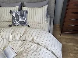 Комплект постільної білизни Washed Cotton з вареної бавовни полоска Lines - двоспальний - мініатюра 2