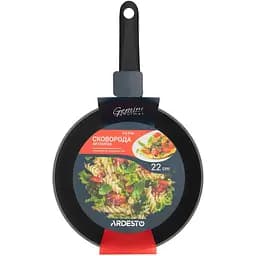 Сковорода Ardesto Gemini Gourmet Aosta 22 см чорна (AR1922FGG) - мініатюра 4