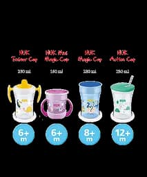 Поїльник Nuk Evolution Mini Magic, 160 мл (3953135) - мініатюра 4
