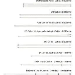 Блок живлення Asus TUF Gaming 1000W Gold White Edition (90YE00S5-B0NA00) [141263] - мініатюра 12