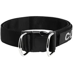 Нашийник для собак Dog Extreme Police №3, нейлоновий, регульований, 45-80x4 см, чорний