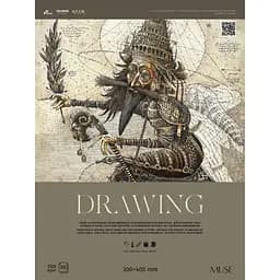 Блок Muse Drawing на склейці 30x40 см 30 аркушів в асортименті (PB-GB-030-082)