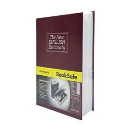 Сейф-книга з ключем для зберігання Sparta KBS-802(Bordo) середня, 24х15,5х5,5 см