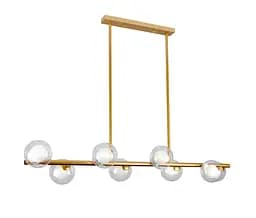 Люстра стельова Levistella 761J2023-8 BRONZE+CLWH, G9, 8 ламп, бронзовий метал + скло, сучасний стиль