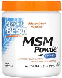 Метилсульфонілметан Doctor's Best MSM Powder with OptiMSM, 250 грам