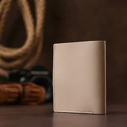 Класичне шкіряне портмоне Shvigel 9х10х1 см acs0029707 - мініатюра 7