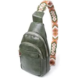 Сумка Vintage компактного размера с одной лямкой через плечо из гладкой экокожи 16х25х6.5 см sum0026938