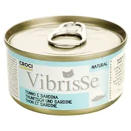 Вологий корм для котів Vibrisse з тунцем та сардиною 70 г