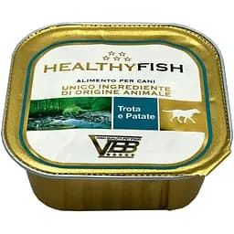 Монопротеиновый влажный корм для собак склонных к аллергии Healthy Fish с форелью и картошкой 150 г