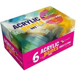Набір акрилових фарб ArtCraft 6 шт. по 20 мл (5081-AC)