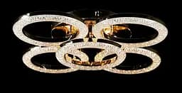 Люстра стельова LED Splendid Ray LT8004/4+1, 144W, золото/білий, сучасний стиль, з пультом - мініатюра 3
