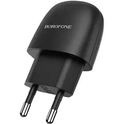 Мережевий зарядний пристрій Borofone BA49A Vast сам блок чорний