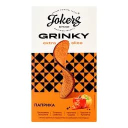 Гренки Jokers Extra Slice ржано-пшеничные со вкусом паприки 90 г