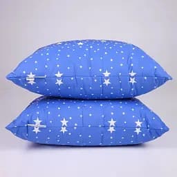 Набір подушок MirSon №0137 Сolor Fun Line Milky Way EcoSilk 2 шт. синій (2200011158426) - мініатюра 2