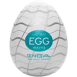 Мастурбатор яйце Tenga Egg New Standard Wavy II білий