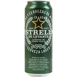 Пиво Estrella de Levante світле 4.8% з/б 0,5 л