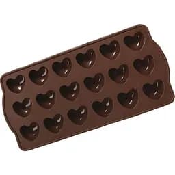 Форма силіконова Mys Silicone для цукерок Серце 10х21.5х2 см (41083)