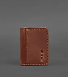 Кожаная обложка для ID-паспорта и водительского заседания 4.0 светло-коричневая Crazy Horse