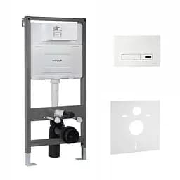 Інсталяція для унітазу Volle Master Evo Sensor 4в1 (інсталяція, кріплення, прокладка, клавіша Largo Evo Sensor) blanco 2220.010305, Білий