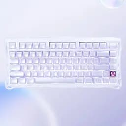 Клавіатура GravaStar Mercury K1 80keys Kailh Cheery Pink EN/UKR BT/WL/USB Lavender Purple (GSK1_PL) - мініатюра 8
