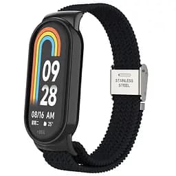 Ремінець для Xiaomi Smart Band 10/9/8, Braided Solo Loop, чорний, нейлоновий плетений браслет, еластичний змінний ремінець для фітнес-трекера з надійним кріпленням, ArmorStandart (ARM86879)