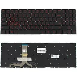 Клавіатура для ноутбука LENOVO (Legion: Y520-15) rus, black, без кадру (RED) (ОРИГІНАЛ) - мініатюра 2