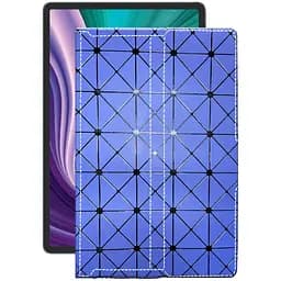 Чехол StatusCASE из экокожи для планшета Lenovo Pad 2021 Синий ромб