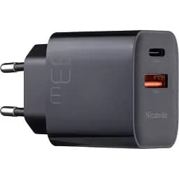 Мережевий зарядний пристрій McDodo 33W PD + QC Dual Port Charger ( EU plug ) CH-0921 Чорний