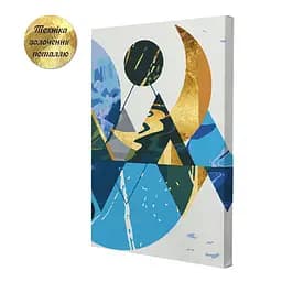 Набір картин з поталлю за номерами Riviera Blanca Earth and Moon (ITR-054) 2 шт в наборі - мініатюра 2