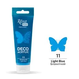 Акрил для декора Голубой (11) матовый 75 мл Rosa Talent