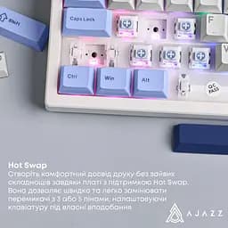 Клавіатура Ajazz AK980 Max Magnetic Switch Blue/White/Dark Blue (AK980-MAX-M-BWDB) - мініатюра 8