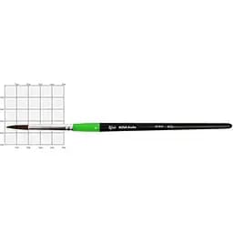 Пензель поні кругла 612 № 6 коротка ручка Rosa Studio [CD]