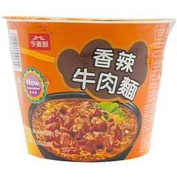 Локшина швидкого приготування JML зі смаком гострої яловичини в стакані 104 г