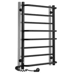 Електрична рушникосушарка Laris Зебра Комфорт ЧФЧ8 500x800 Е ліва R3 73207642, Чорний матовий, Ліве, Електронний