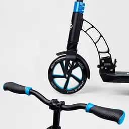 Самокат Best Scooter 94х14х41 см Чорно-синій 000231517 - мініатюра 5