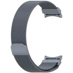 Ремешок для Samsung Galaxy Watch 4 40mm - тёмно-серый Watchbands Milanese Loop ширина крепления 20мм металлический (WB0013040440)